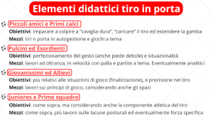 Tiro in porta didattica