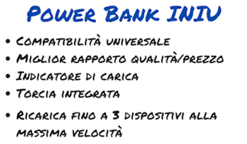recensione Power Bank INIU